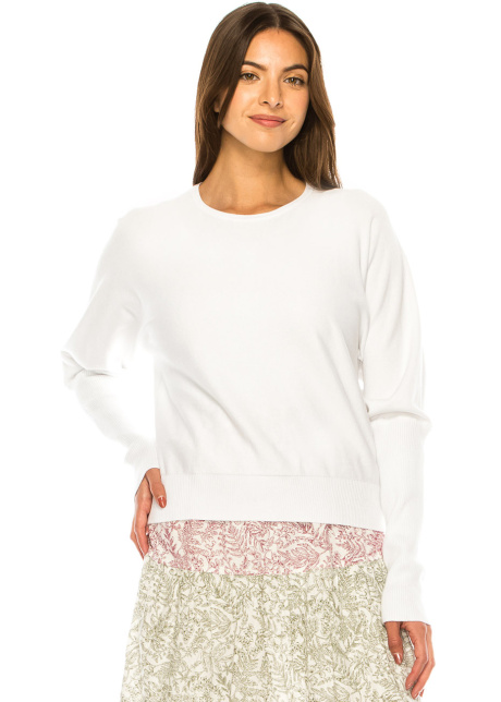 Everyday Classic White Pullover