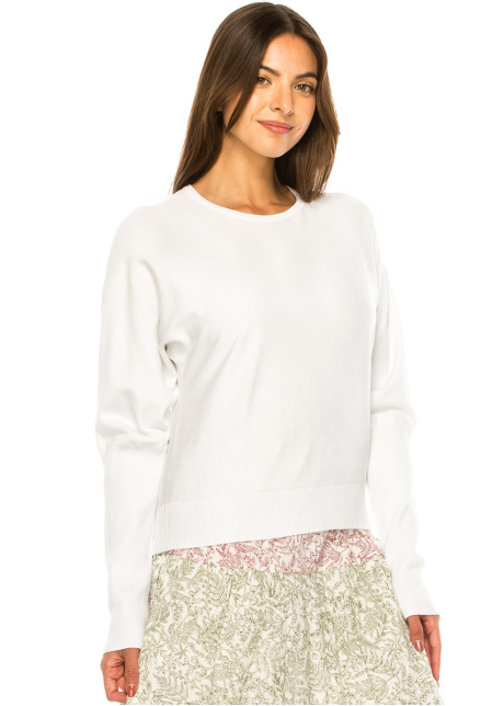 Everyday Classic White Pullover