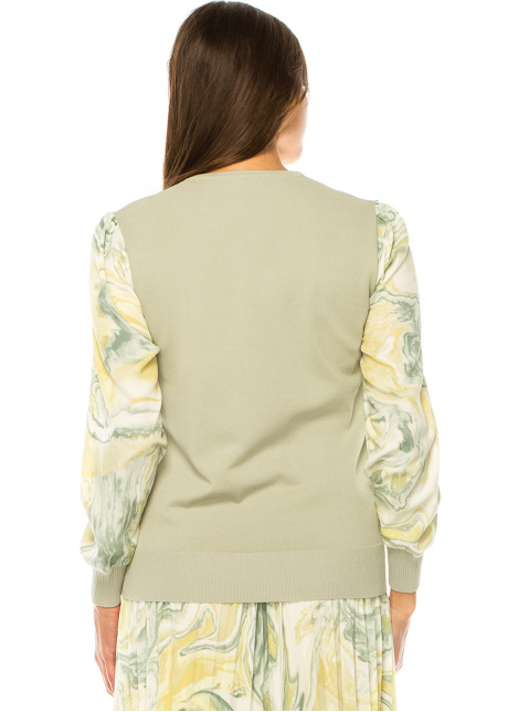 Mint Marble Elegance Knit Sweater