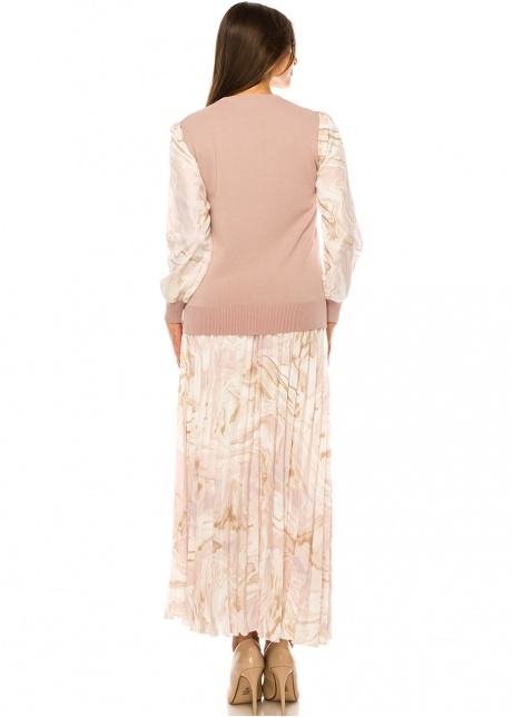 Petal Softness Knit with Abstract Sleeve Detail