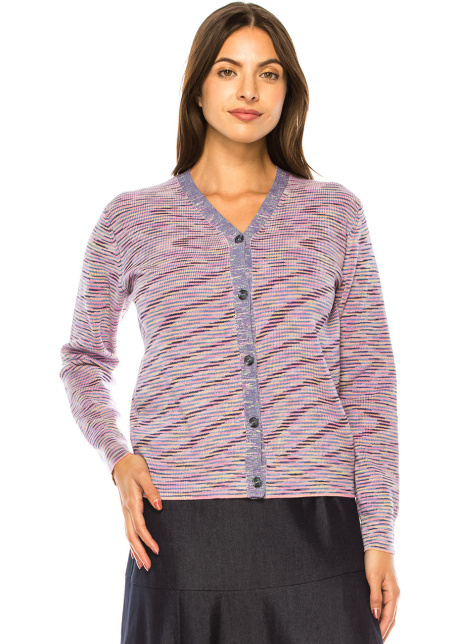 Rose Hues Striped Knitwear