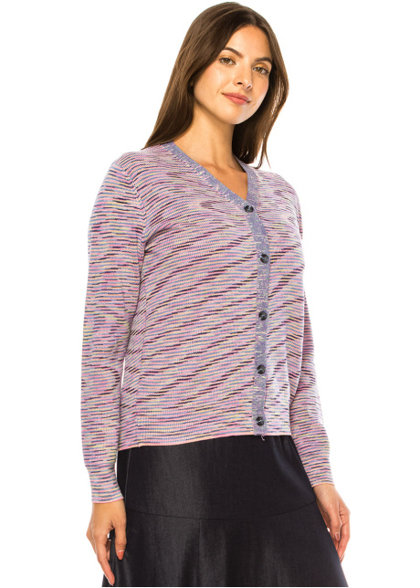 Rose Hues Striped Knitwear