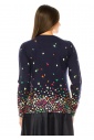 Midnight Mosaic Colorful Knit Top