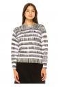 Lavender Lines Striped Knit Sweater