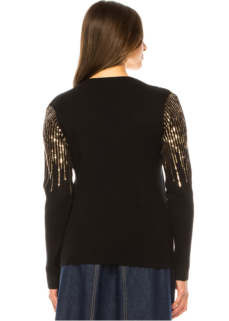 Classic Black Sparkle Sweater