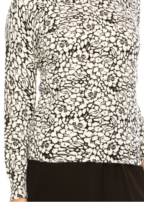 Black & White Floral Dream Knit Top