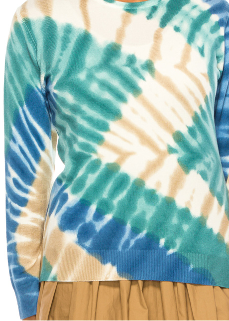 Seascape Serenity Tie-Dye Pullover