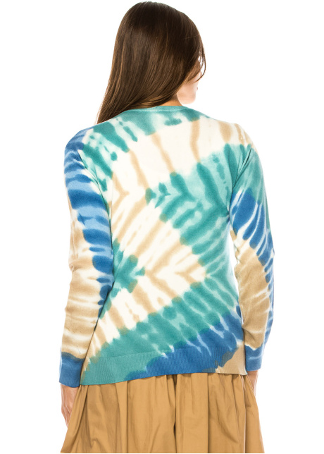 Seascape Serenity Tie-Dye Pullover