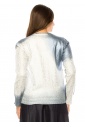 Silver Shimmer Gradient Knit Sweater