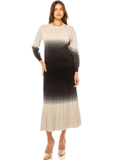 Dusk Fade Pleated Skirt