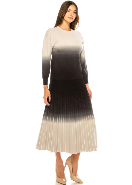Dusk Fade Pleated Skirt