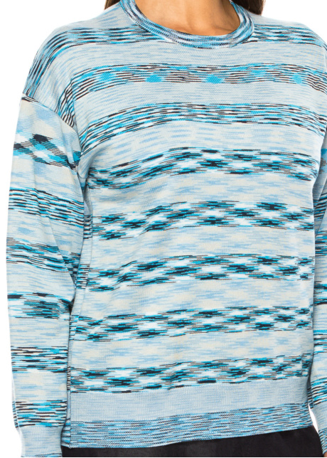 Blue Mirage Stripe Knit Sweater