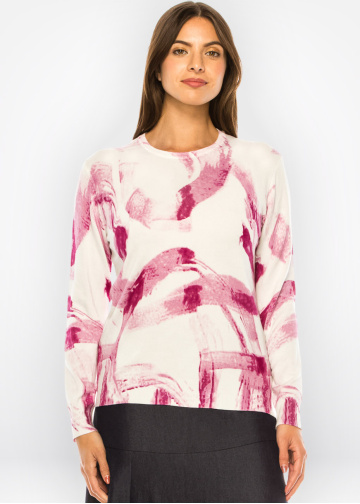 Pink Panache Painted Sweater