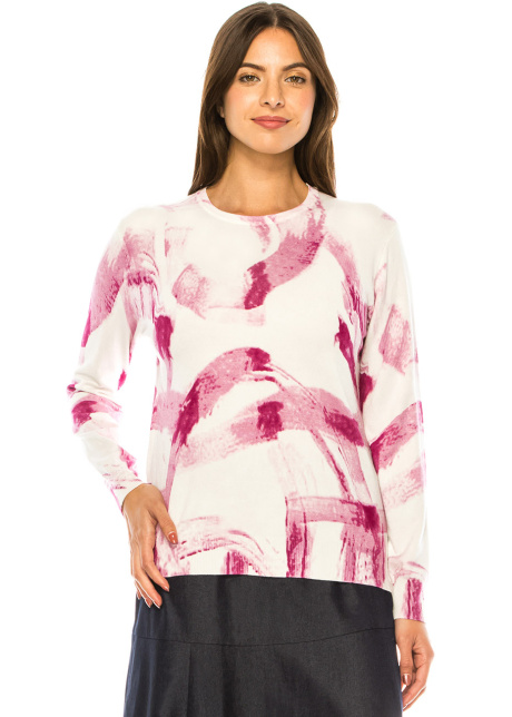 Pink Panache Painted Sweater