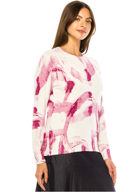 Pink Panache Painted Sweater