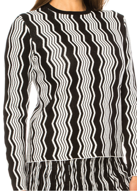 Piano Key Zigzag Sweater