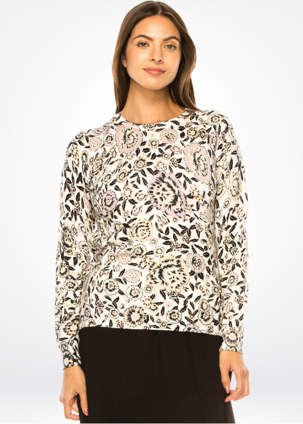 Garden Party Floral Sweater