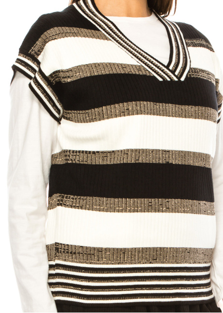 Midnight Weave Pattern Vest
