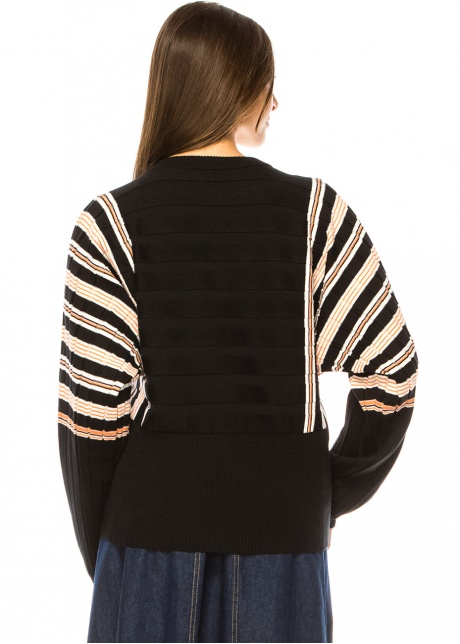 Sunrise Stripe Accented Pullover