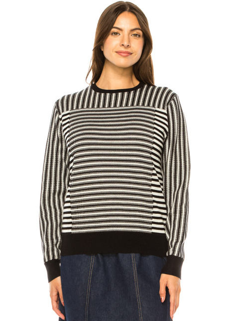 Onyx Stripe Melody Knit Sweater
