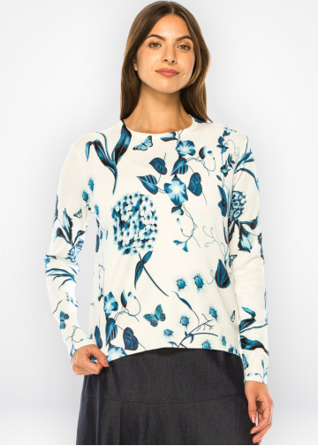 Sapphire Meadow Pullover