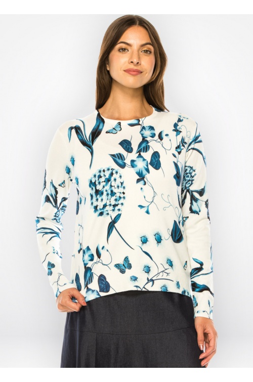 Sapphire Meadow Pullover