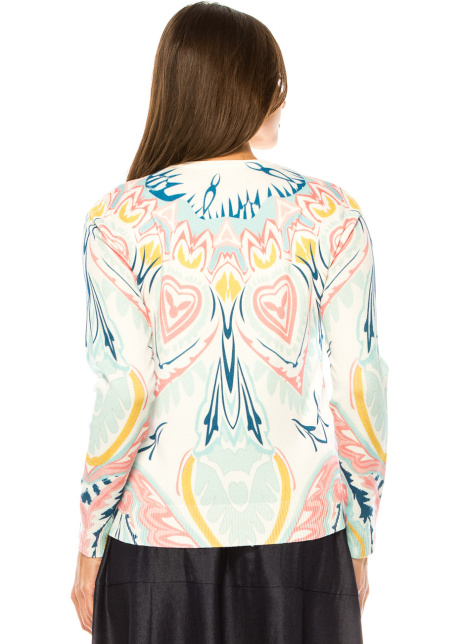 Pastel Dream Heart Pattern Sweater