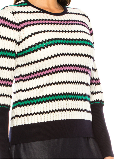 Chic Chevron Stripe Pullover
