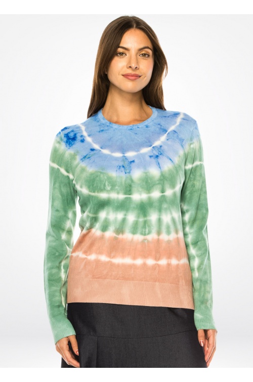 Cascade Tie-Dye Knit Sweater