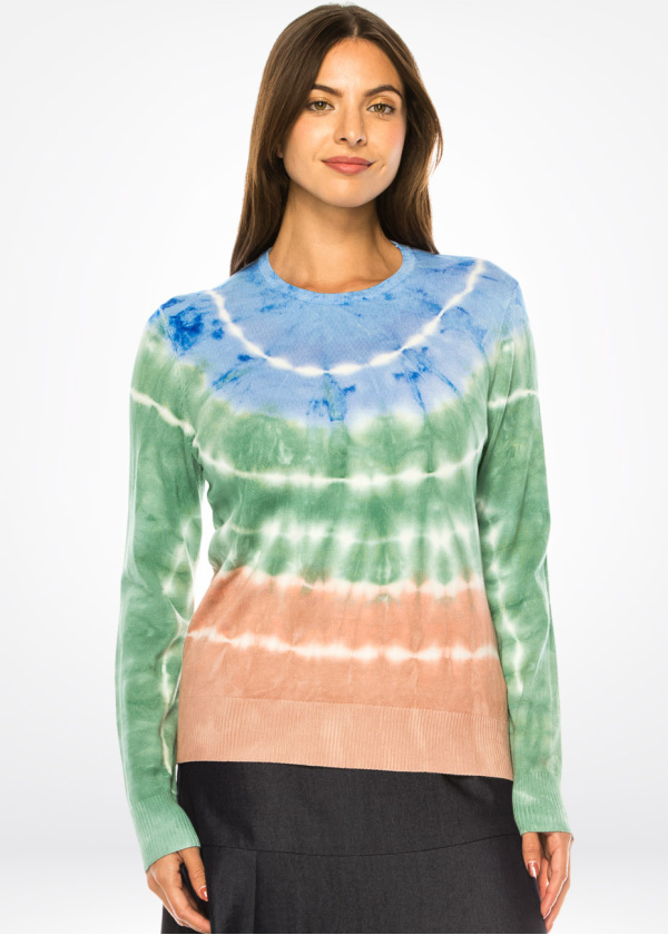 Cascade Tie-Dye Knit Sweater