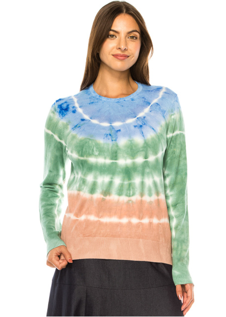 Cascade Tie-Dye Knit Sweater