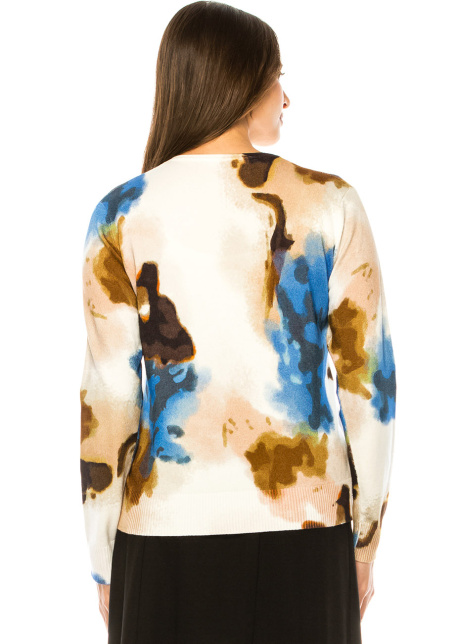 Painterly Palette Modest Sweater