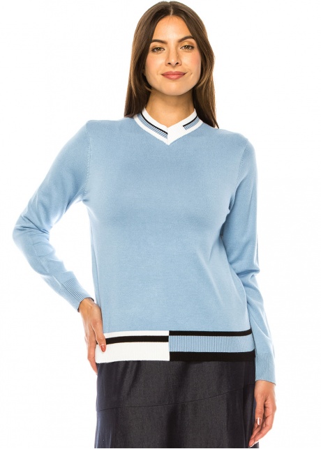 Blue Horizon Striped Sweater