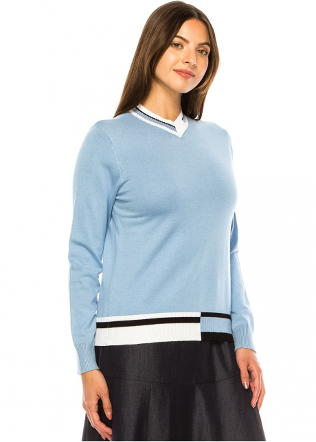Blue Horizon Striped Sweater