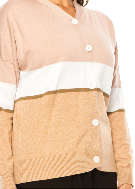 Pink Sands Colorblock Cardigan