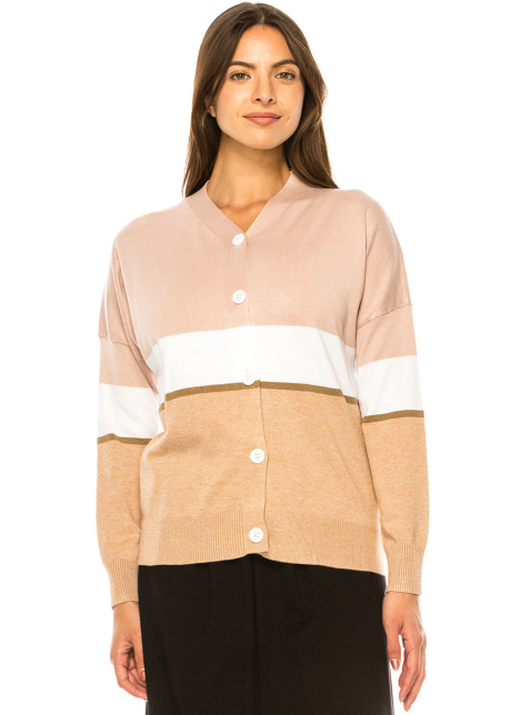 Pink Sands Colorblock Cardigan