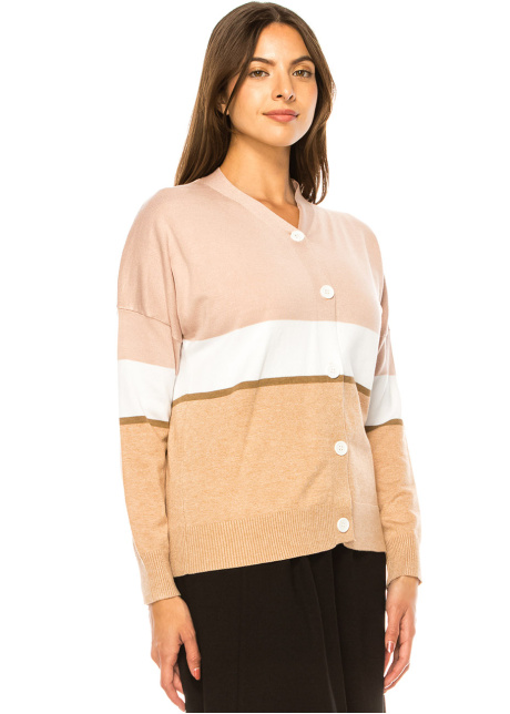 Pink Sands Colorblock Cardigan