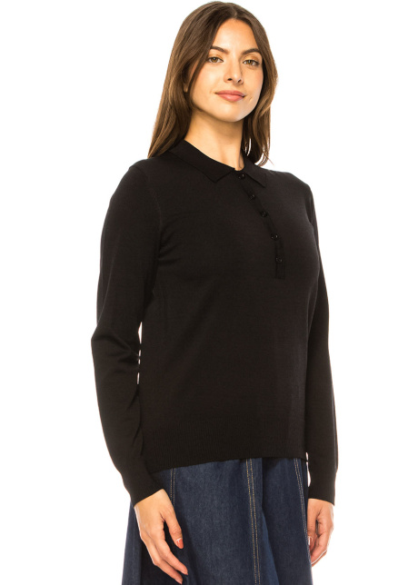 Onyx Comfort Shirt-Collared Pullover