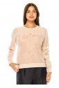 Soft Rose Embossed Sweater