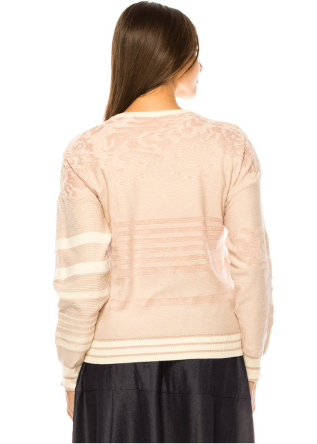 Soft Rose Embossed Sweater
