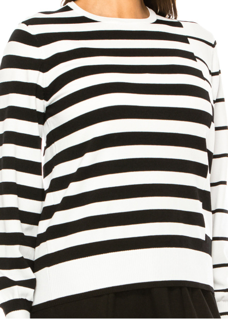 Sleek Stripes Modest Sweater