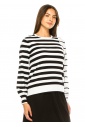 Sleek Stripes Modest Sweater