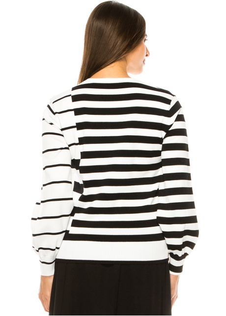 Sleek Stripes Modest Sweater