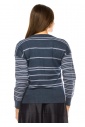 Navy Striped Knit Sweater – Classic Comfort