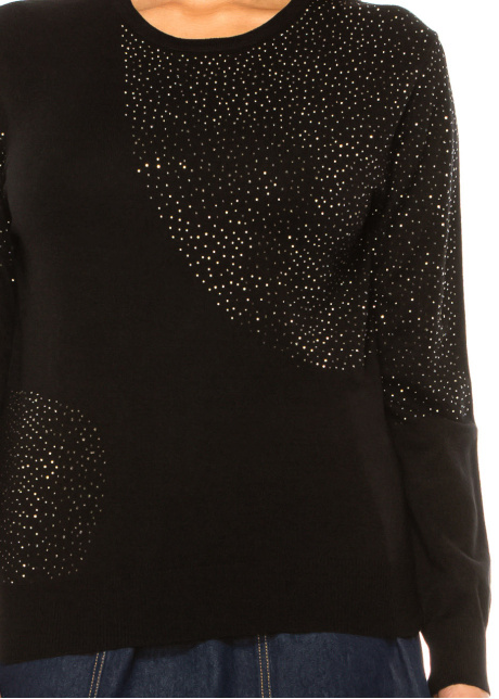 Black Diamond Stud Sweater – Sleek Modesty