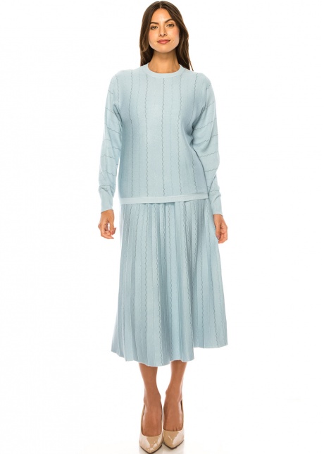 Celestial Waves Textured Skirt