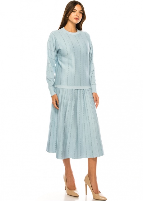 Celestial Waves Textured Skirt