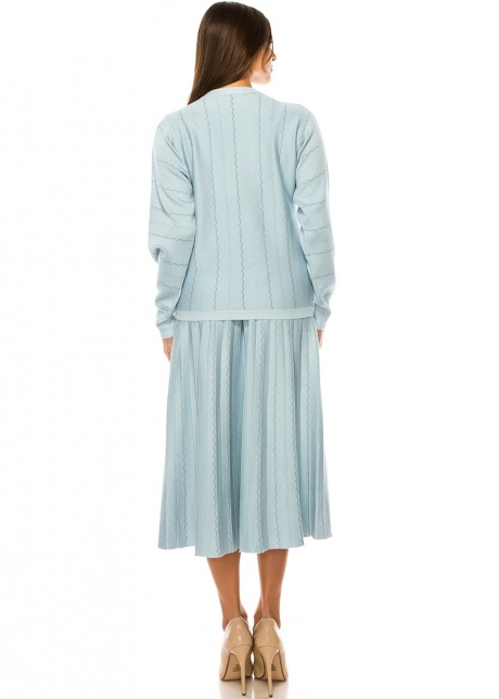 Celestial Waves Textured Skirt
