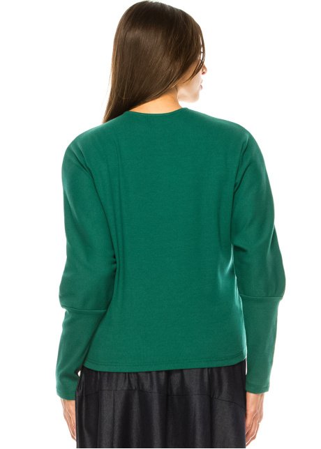 Meadow Breeze Button-Up Tee in Green