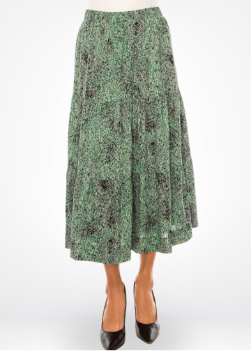 Speckled Emerald A-line Skirt